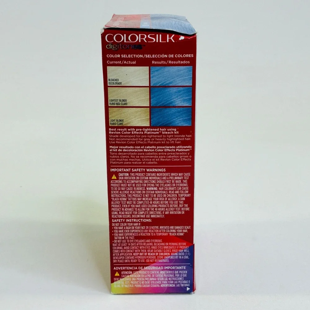 New Revlon Colorsilk Digitones Permanent Hair Color 91D Silver Blue Ammonia Free